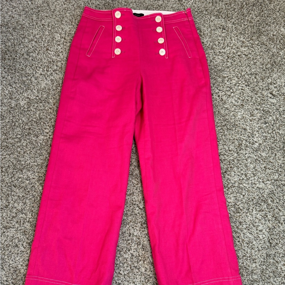 J. Crew Peyton Stretch Linen Sailor Pants - 4
